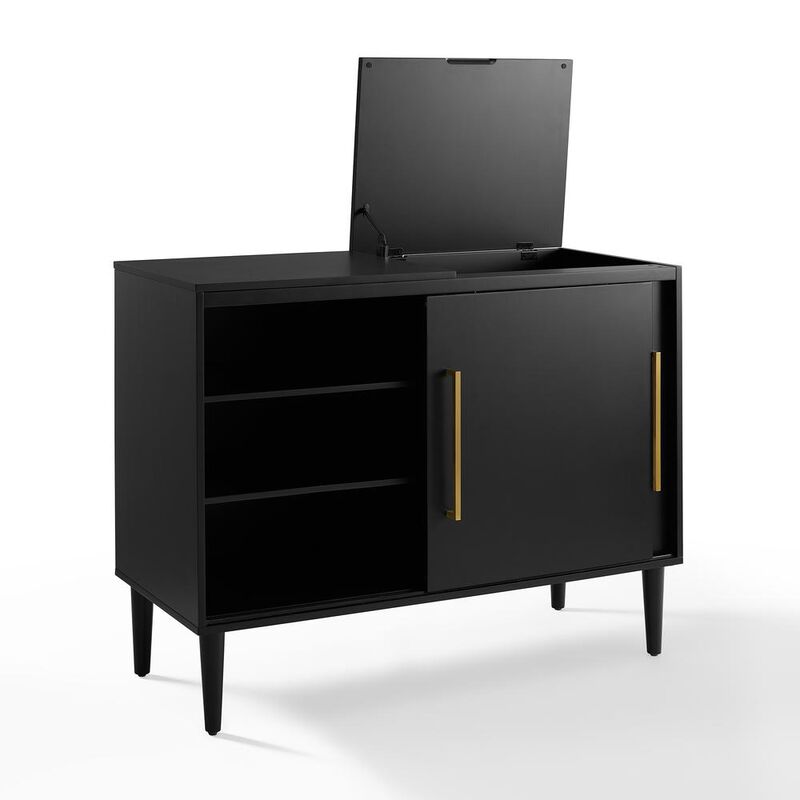 Crosley Furniture Everett Media Console Matte Black