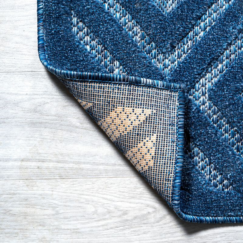 Portmany Neutral Diamond Trellis Indoor/Outdoor Area Rug