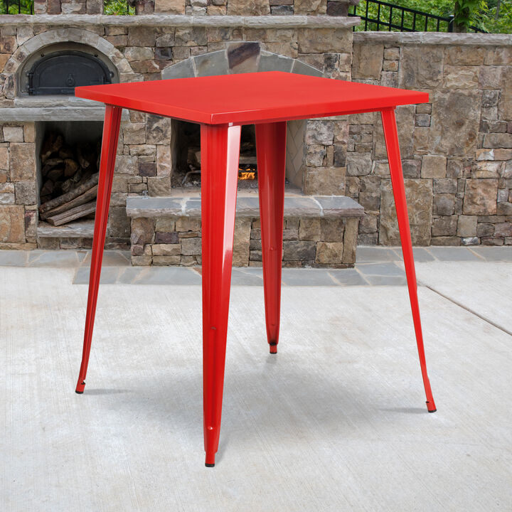 Metal Colorful Restaurant Bar Tables