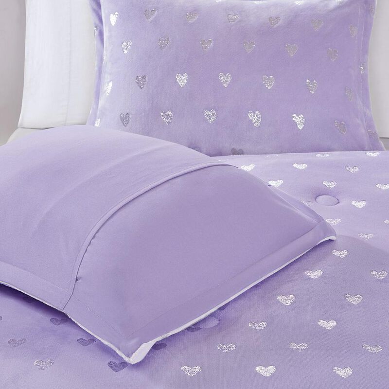 Belen Kox Rosalie Metallic Printed Plush Comforter Set, Belen Kox