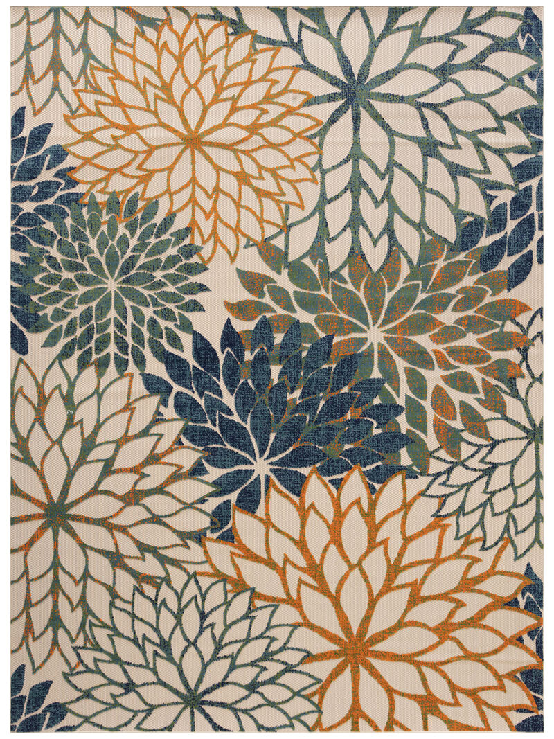 Aloha ALH05 Blue/Green 6' x 9' Rug