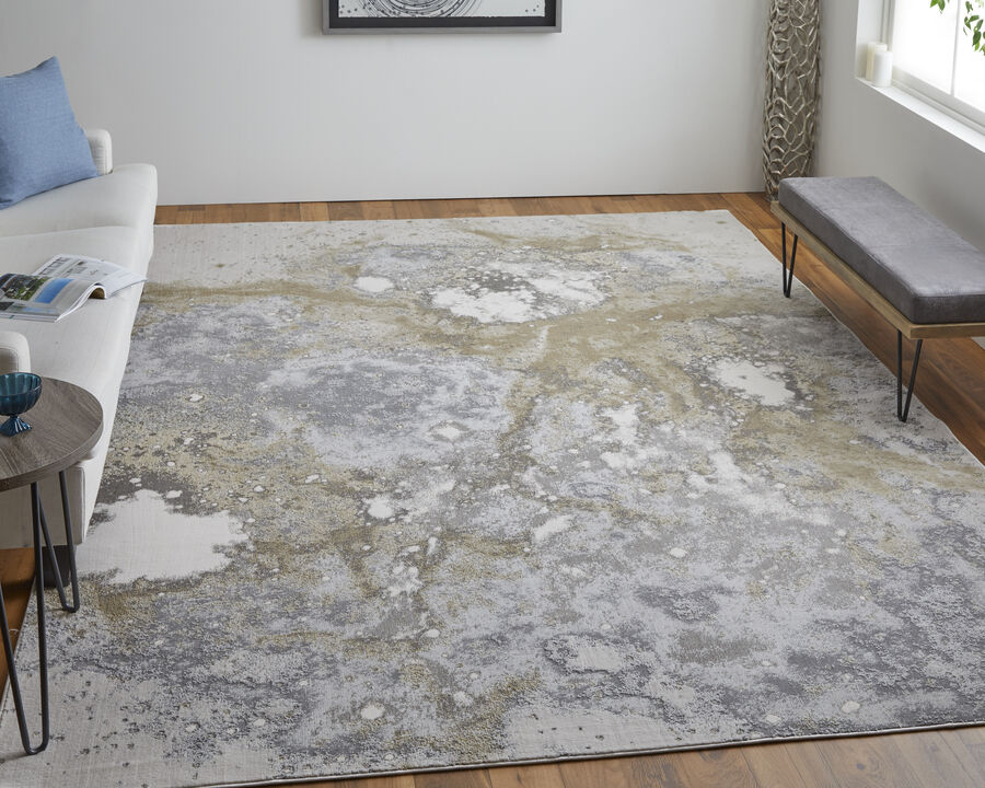 Astra 39L3F Gray/Gold/Ivory 9'2" x 12' Rug