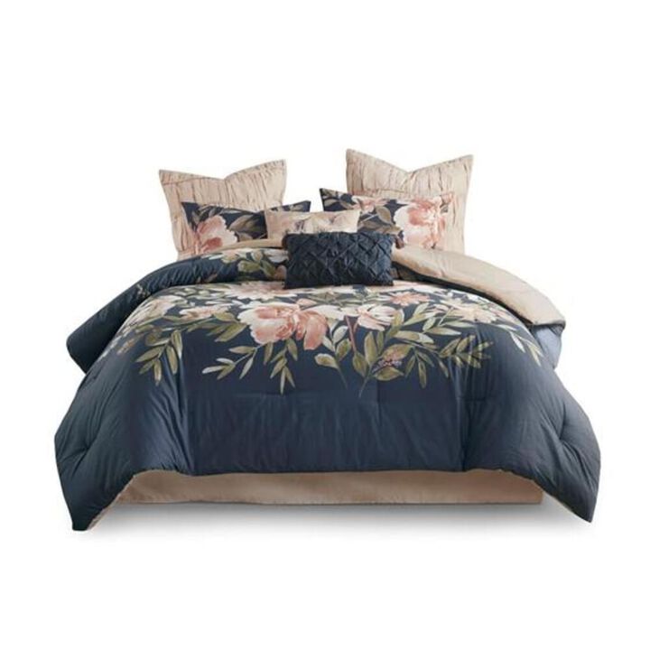 Belen Kox 100% Cotton Printed 8 Piece Comforter Set, Belen Kox