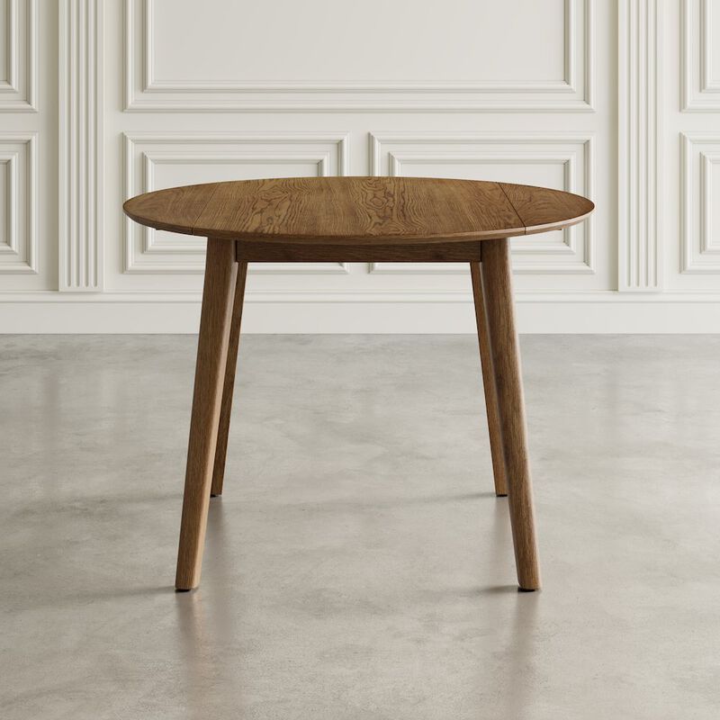 Jofran Percy 42 Contemporary Round Drop-Leaf Dining Table