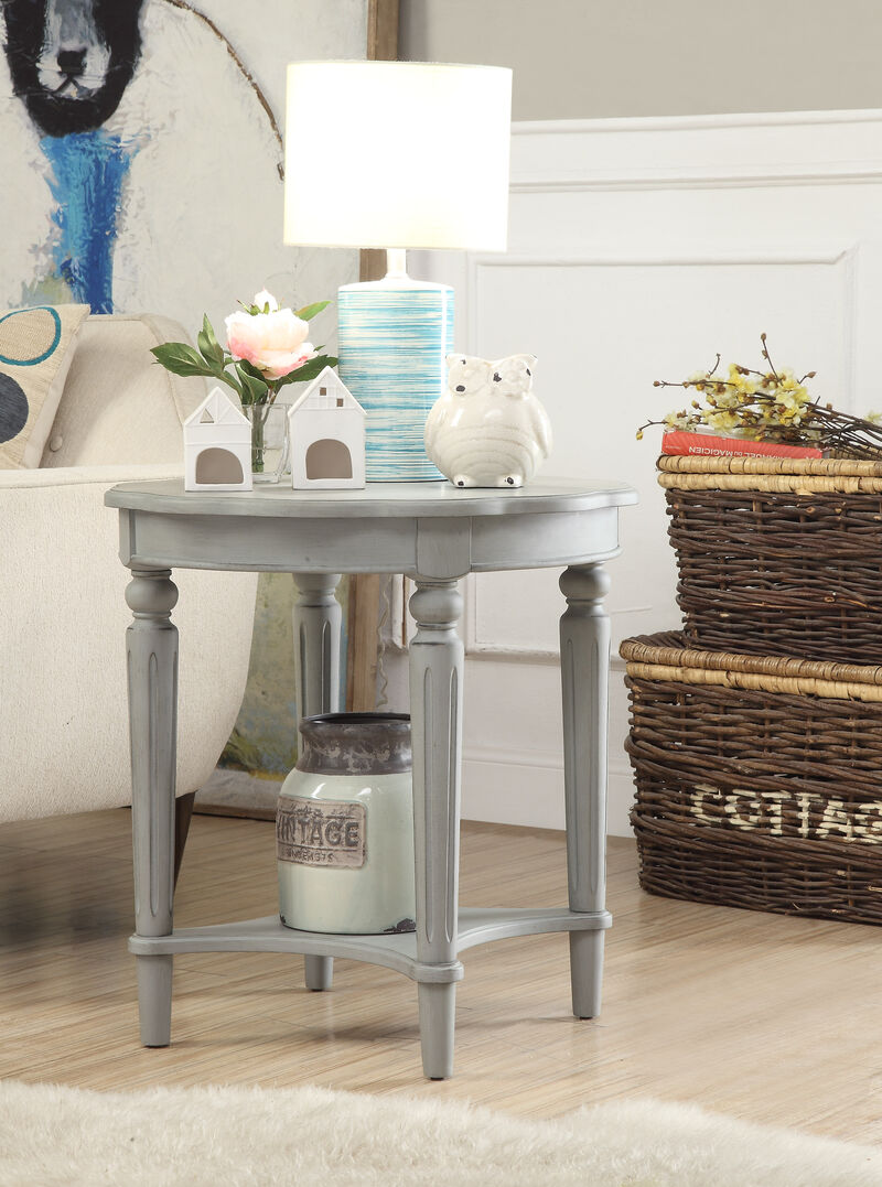 ACME Fordon End Table, Antique Slate