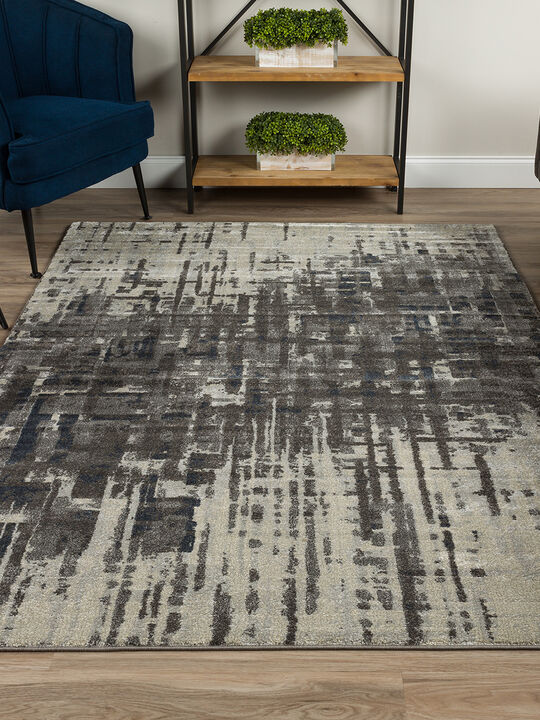 Upton UP1 Pewter 9'6" x 13'2" Rug