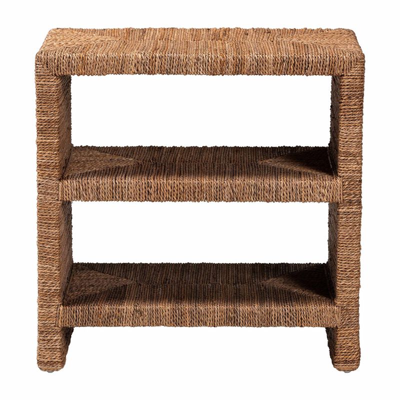 bali & pari Liza Bohemian Natural Seagrass End Table