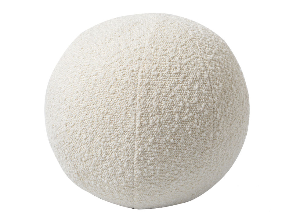 Jules 12-in Bouclé Round Pillow