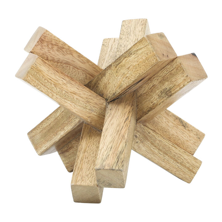 Light Brown 6"x6" Wood Jack