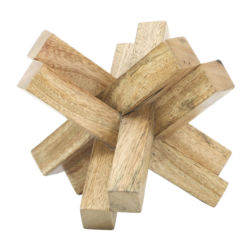 Light Brown 6"x6" Wood Jack