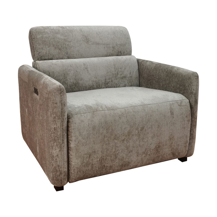 Gracie Mills Donnie Modern Solid wood Power Recliner
