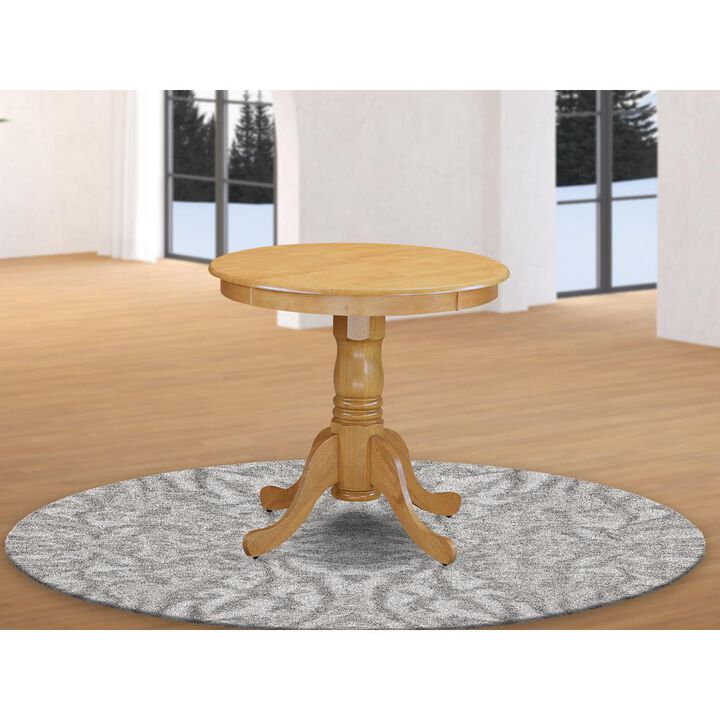 East West Furniture Dining Table Oak, EMT-OAK-TP