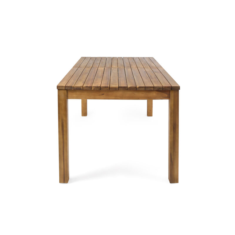 Merax Outdoor Acacia Wood Extendable Dining Table