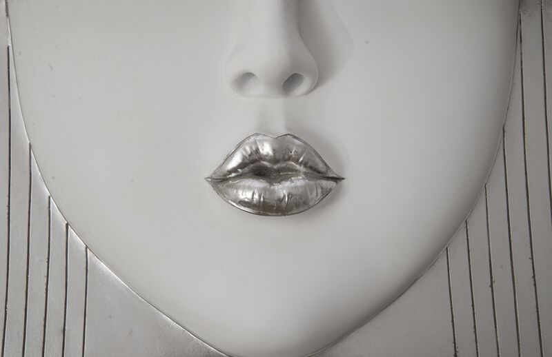 Fashion Faces Large Wall Art Kiss