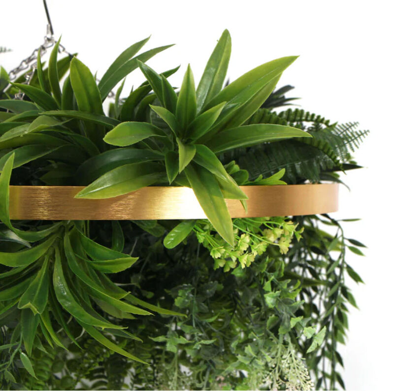 Imitation Premium Gold Artificial Hanging Green Wall Disc 15" (Limited Edition)