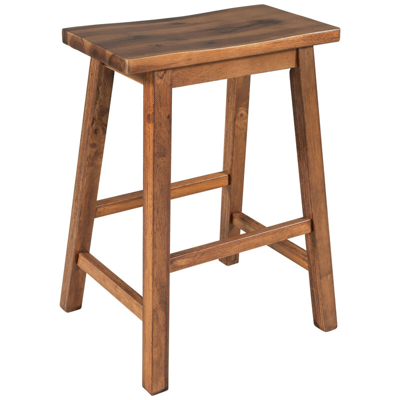 Farmhouse 2-piece Counter Height Kitchen Dining Stools