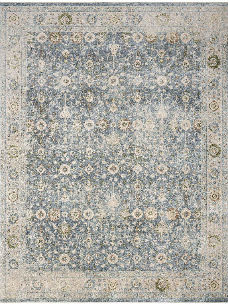 Astra Machine Washable ASW16 Teal/Beige 7'10" x 10' Rug