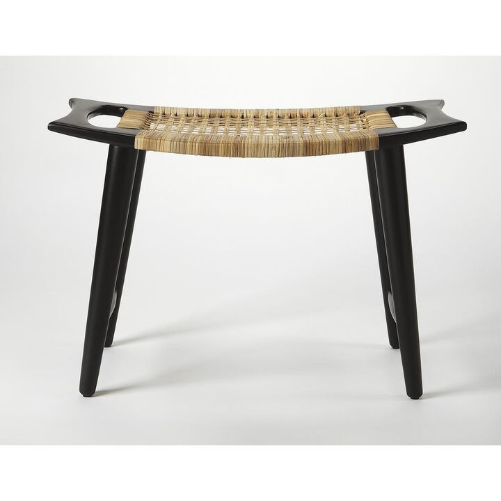 Natural Black Rattan Stool, Belen Kox