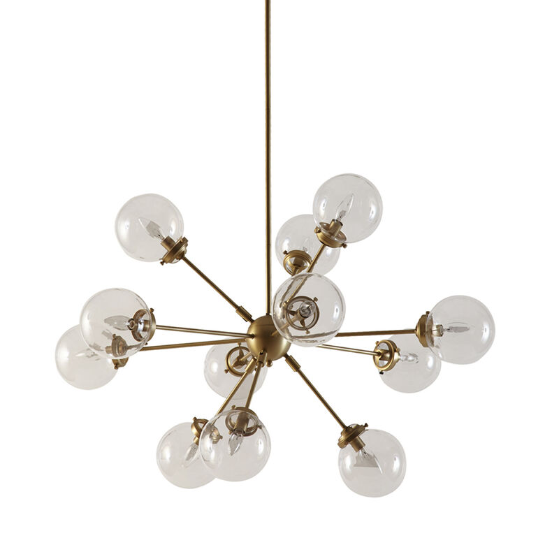 12-Light Chandelier With Oversized Globe Bulbs
