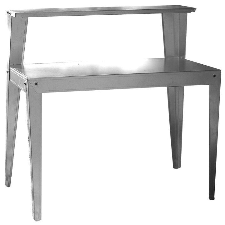 Hivvago 24 x 44 inch Galvanized Steel Top Utility Table Workbench Potting Bench