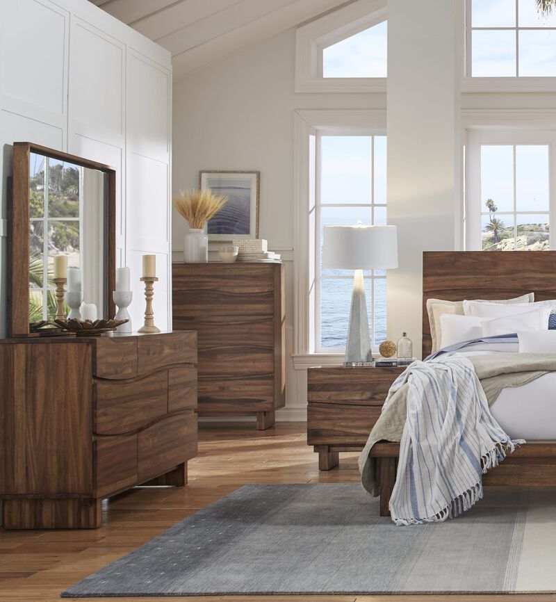 Ocean Five Drawer Solid Wood Chest