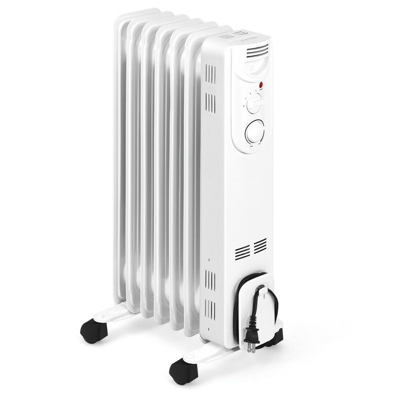 Electric Space Heater with 3 Heat Settings and Safe Protection