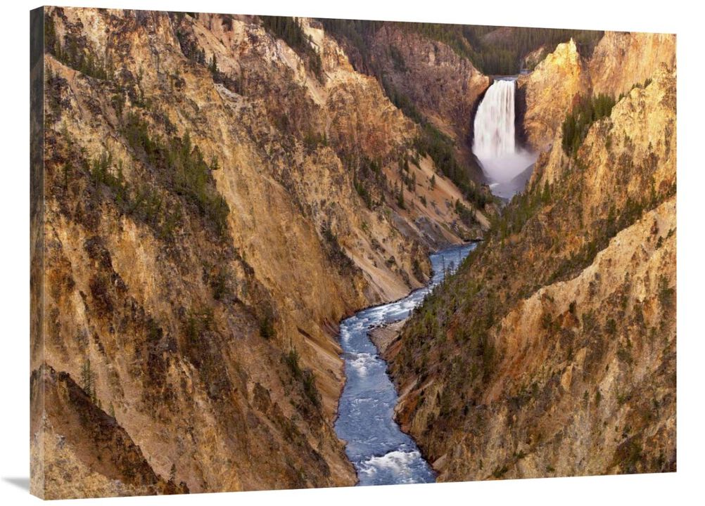 Lower Yellowstone Falls, Yellowstone National Park, Wyoming-Canvas Art-40x30