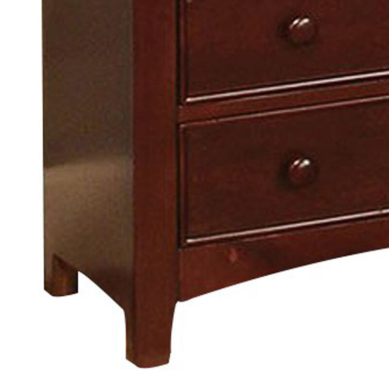 Transitional Style Wooden Chest, Brown-Benzara