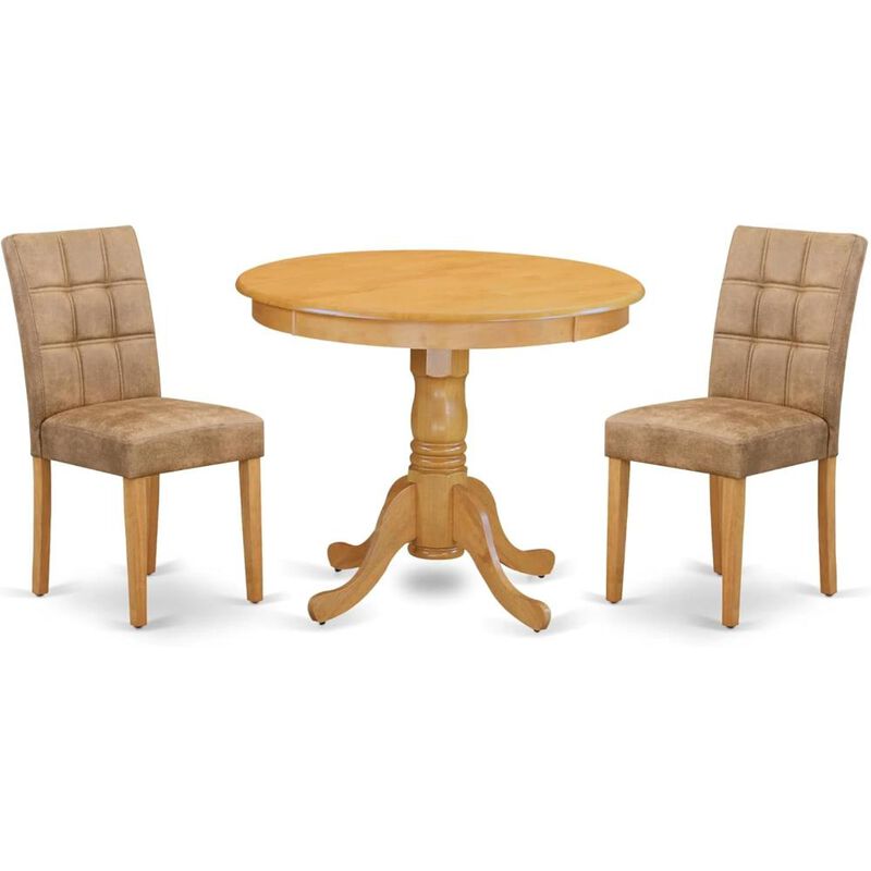 3 Piece Modern Dining Set consists A Dining Room Table