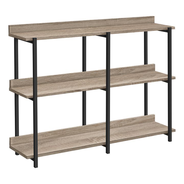 Monarch Specialties I 2218 Accent Table, Console, Entryway, Narrow, Sofa, Living Room, Bedroom, Metal, Laminate, Brown, Black, Contemporary, Modern