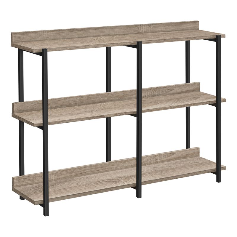 Monarch Specialties I 2218 Accent Table, Console, Entryway, Narrow, Sofa, Living Room, Bedroom, Metal, Laminate, Brown, Black, Contemporary, Modern