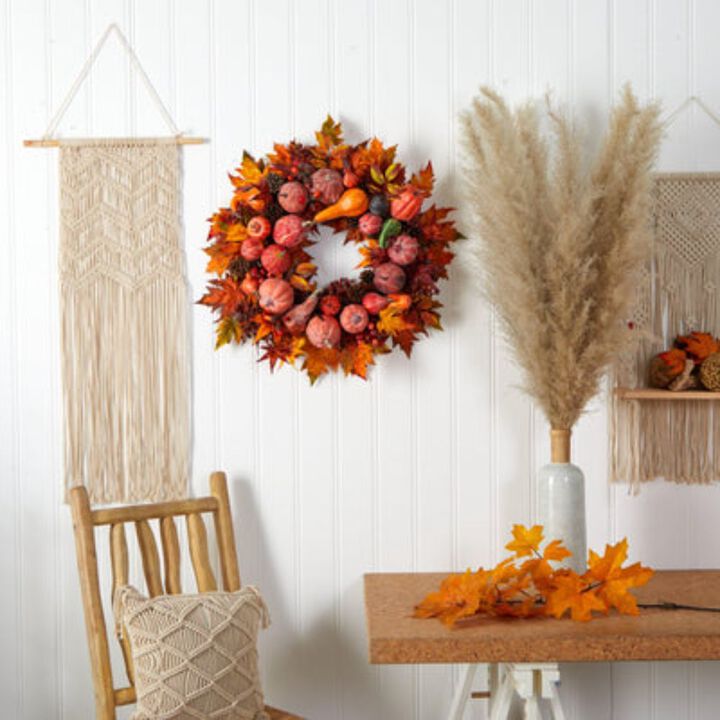 Hivvago 28" Harvest Wreath