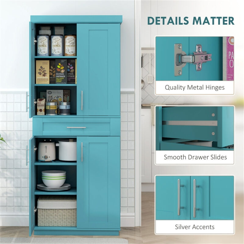 Tall Kitchen Pantry Cabinet – Freestanding Storage for Kitchen & Dining Area