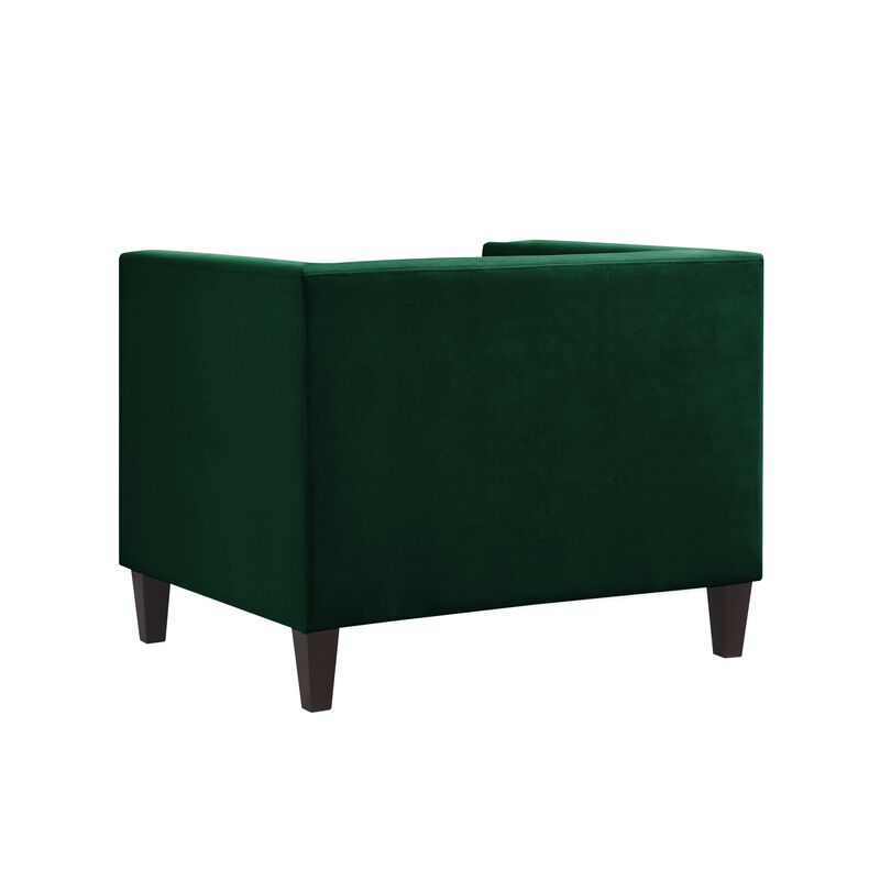 Inspired Home Maxine Velvet Club Chair