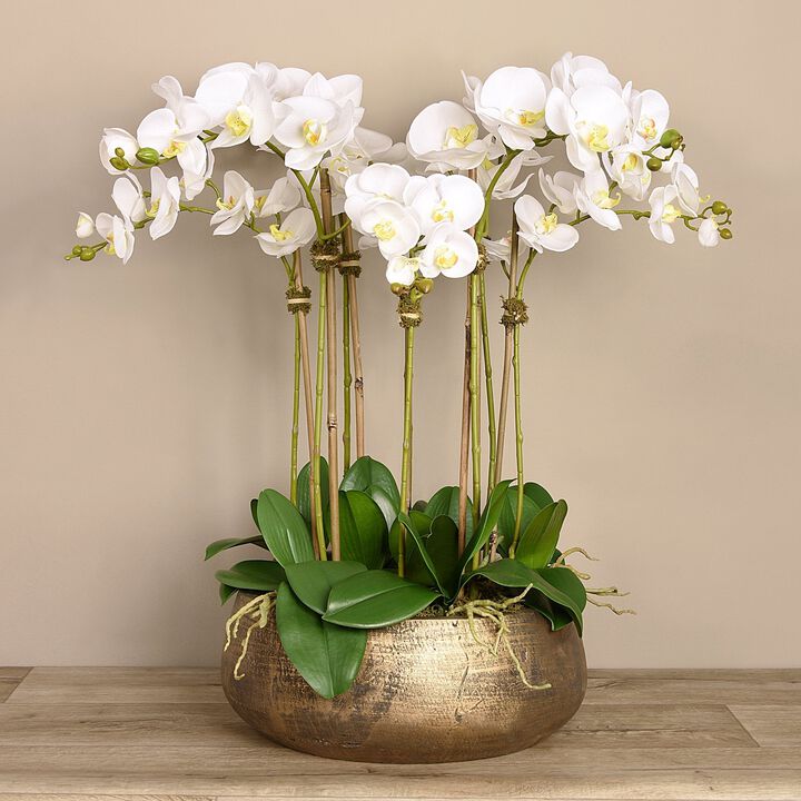 Faux Orchid Centerpiece -Orchid Arrangement- 28”