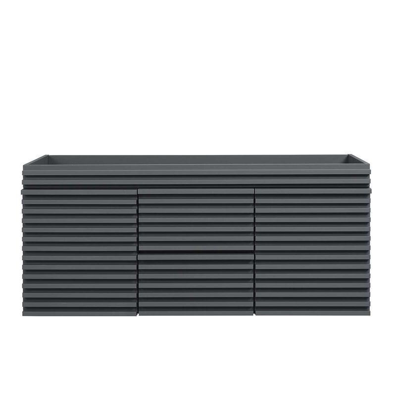 Render 48" Wall-Mount Bathroom Vanity Cabinet