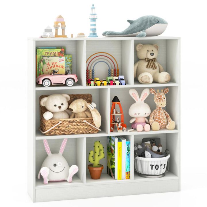 Hivvago 41 Inches 8-Cube Freestanding Bookcase for Kids