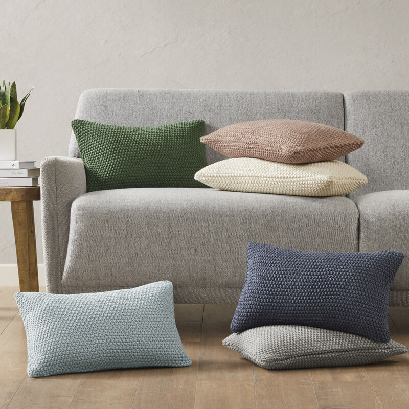 Gracie Mills Lessie Ultra-Soft Knit Oblong Pillow Cover