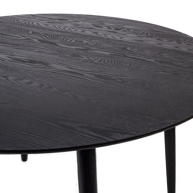 Round Scandinavian Wooden Dining Table Design