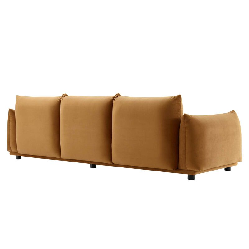 Copious Performance Velvet Sofa Brown EEI-5470-COG