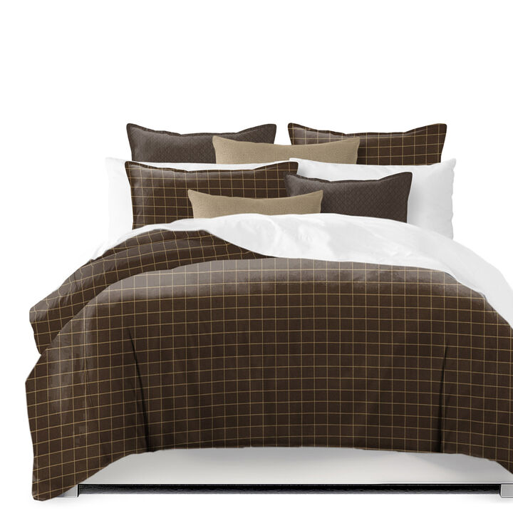 6ix Tailors Fine Linens Ansible Chocolate Duvet Cover Set