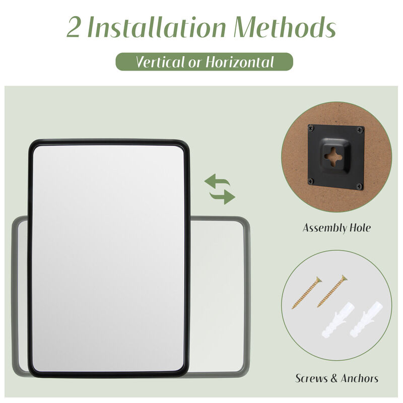 Rectangular Wall Mount Bathroom Mirror Vanity Mirror
