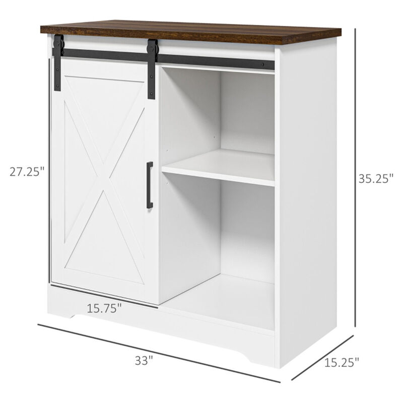 Kitchen Sideboard Storage Cabinet with Adjustable Shelves