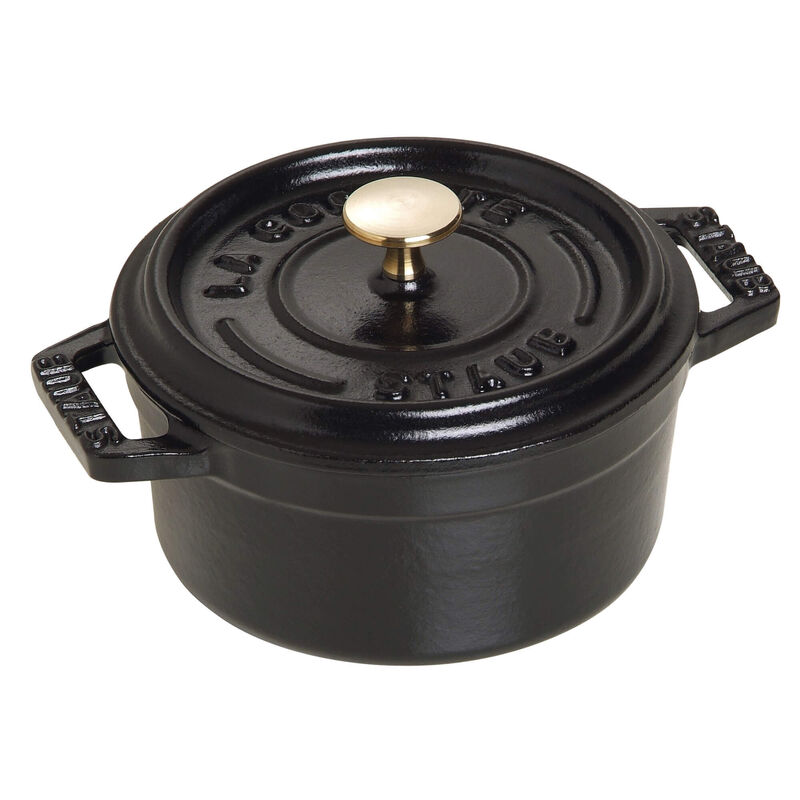 Staub Cast Iron 0.25-qt Mini Round Cocotte - Dark Blue