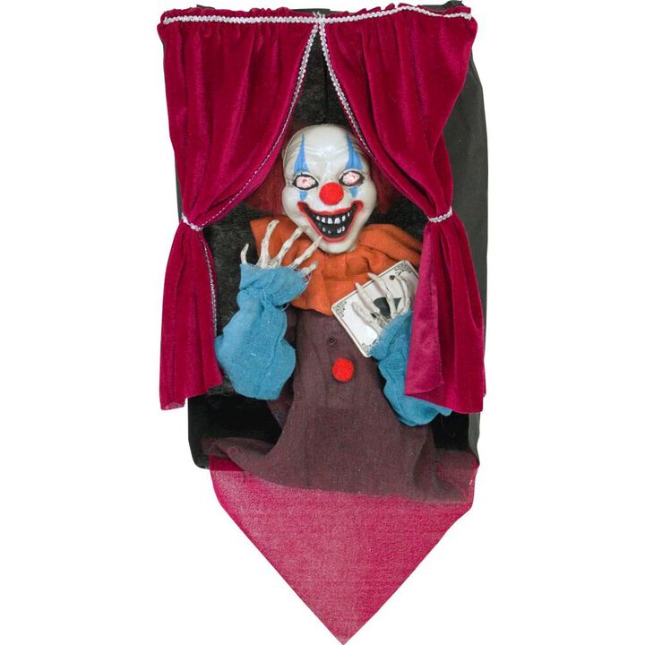 Haunted Hill Farm Hanging Clown Fortune Teller, Animation, Lights, Sound