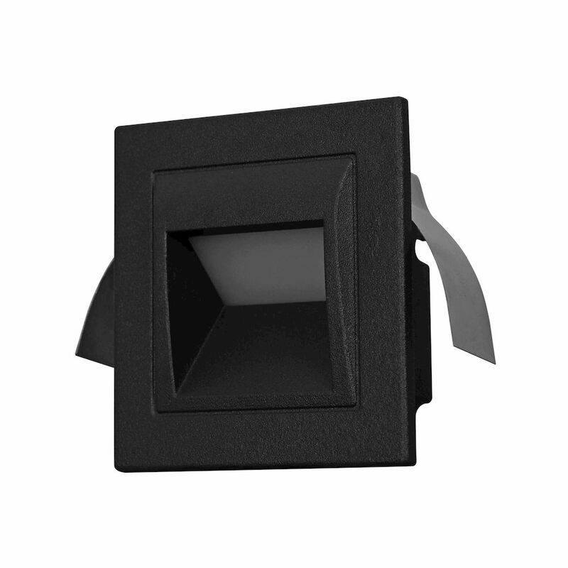 VONN Lighting Low-Voltage 2-Watt Integrated LED Outdoor Steps Light in Matte Black