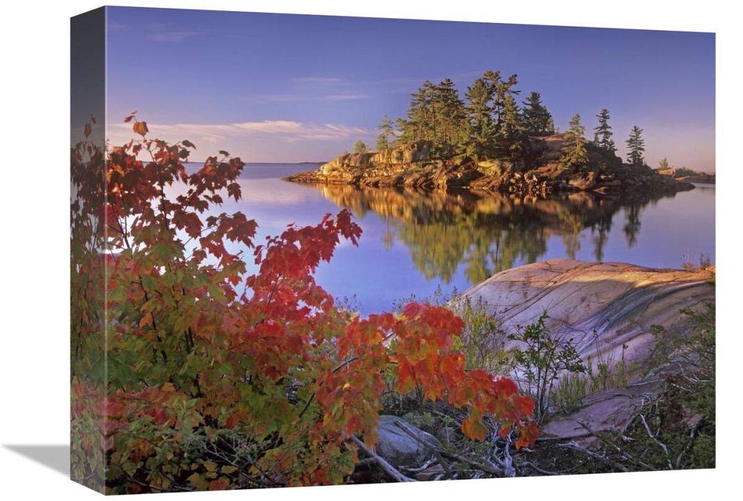 Island in Georgian Bay, Lake Huron, Killarney Provincial Park, Ontario-Canvas Art-16x12