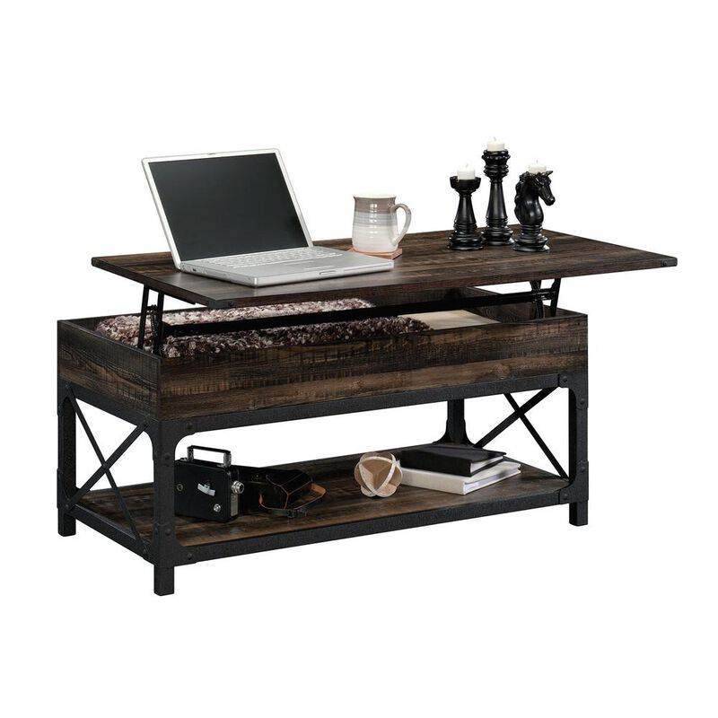 Belen Kox Industrial Lift Top Coffee Table, Belen Kox