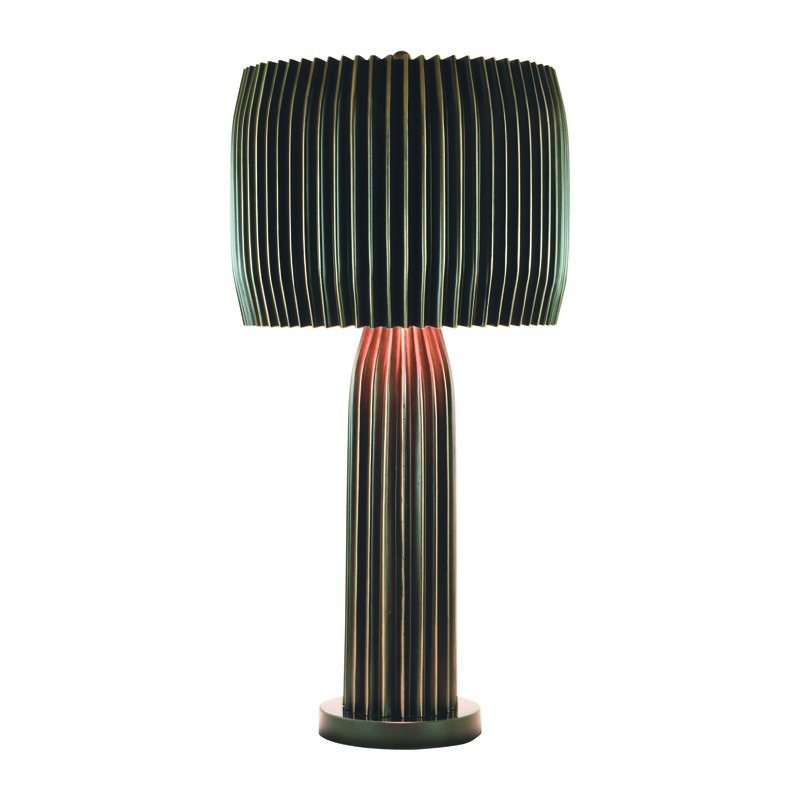 Crimp Table Lamp- Bronze