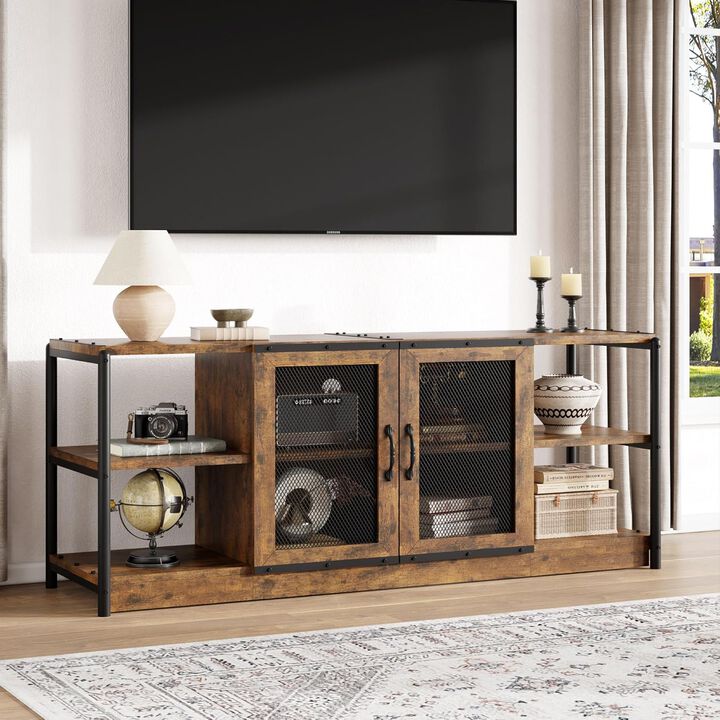 TV Stand for 65/75 inches TVs,Vintage Entertainment Center